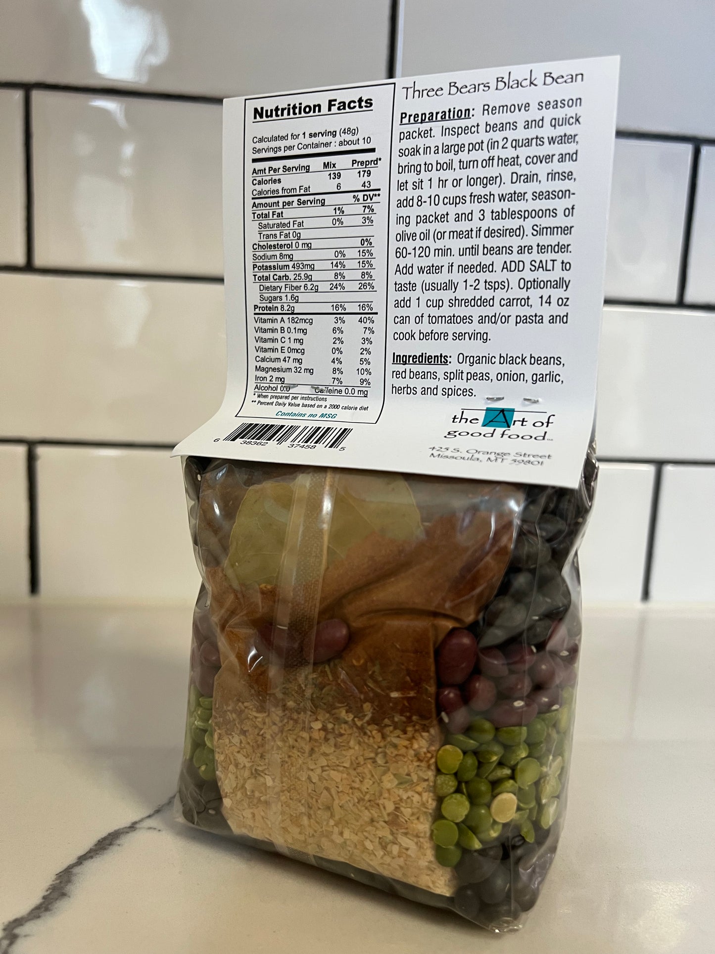 Three Bears Black Bean Soup