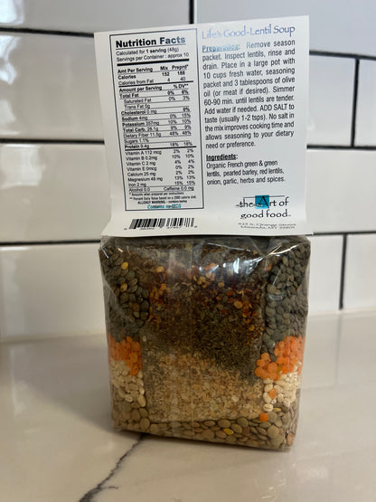 Life's Good Lentil Soup