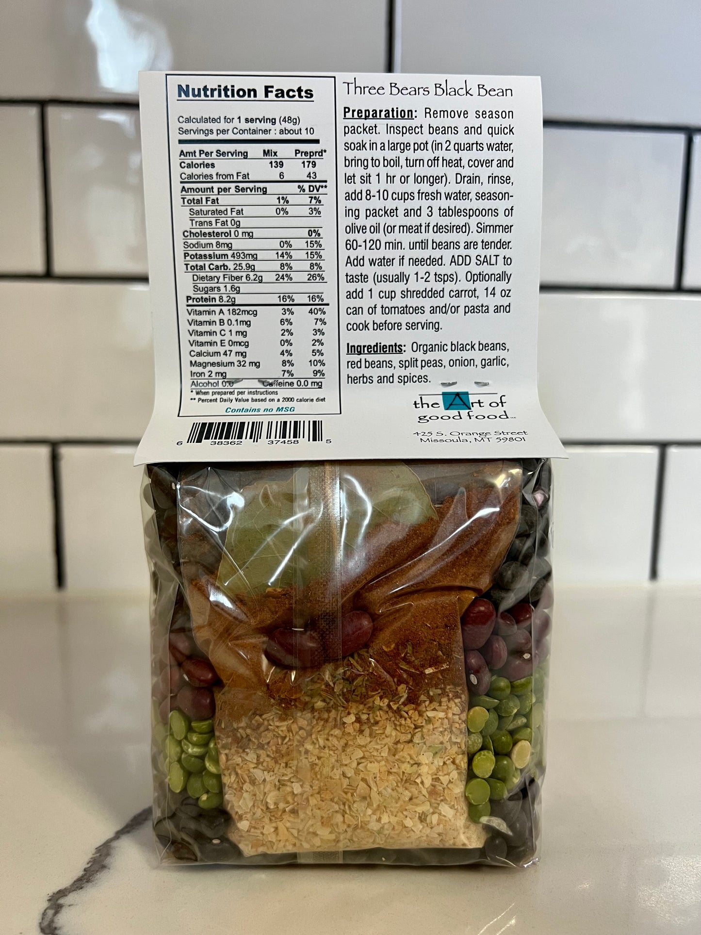 Three Bears Black Bean Soup