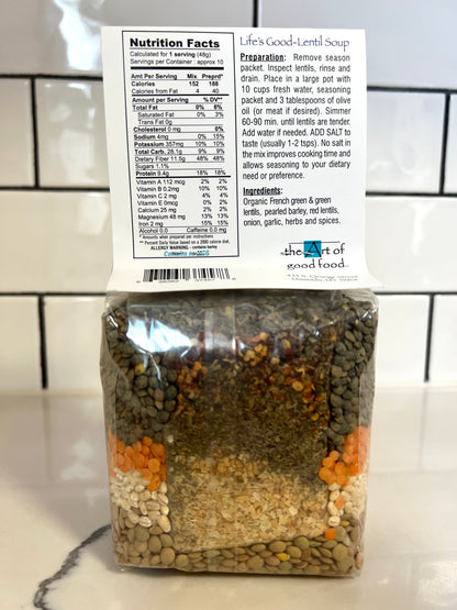 Life's Good Lentil Soup